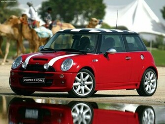 Cooper S Black And Red Mini John Works Wallpaper