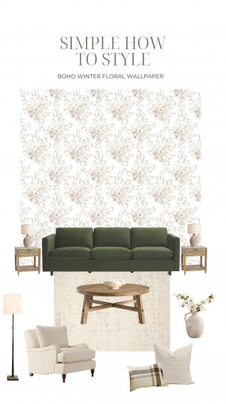 Boho Floral Wallpaper Peel And Stick Timberlea
