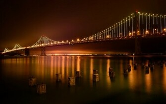Man Made Bay Bridge Wallpaper