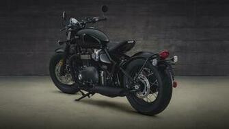 Triumph Bonneville Bobber Black HD Wallpaper Iamabiker