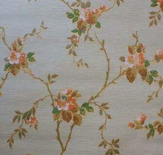 S Vintage Wallpaper Gray Background With Brown And Peach Climbing