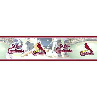 St Louis Cardinals Mlb Wall Border Under Bedding Room Decor