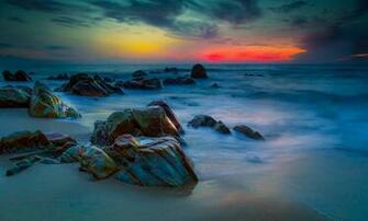 Beach Sunset iPad Wallpaper