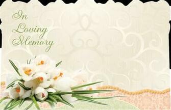 Enclosure Cards Card In Loving Memory Back