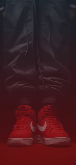Hypebeast Cool Red Nike Sneakers Wallpaper Fashion