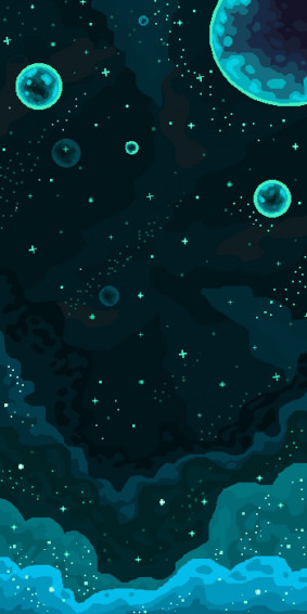 Pixilart Blue Space Pixel Art Background Cool