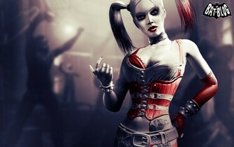 Batman Arkham City Joker And Harley Quinn Video Game Wallpaper