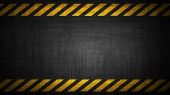Plants Danger Stripes Industrial Design Under Construction Wallpaper