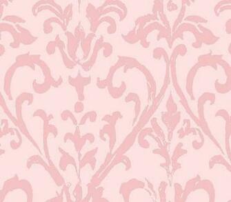 Pink Scroll Damask Wallpaper Wall Paper
