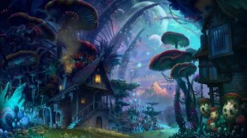 Lovely Whimsical Desktop Wallpaper Fantasy Landscape