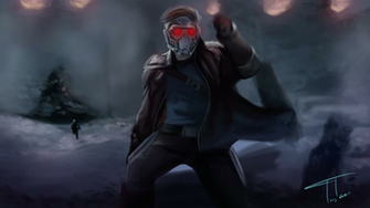 Star Lord Guardians Of The Galaxy Wallpaper By