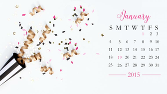 Bie January Desktop Calendar