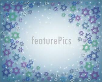 Of Illustrated Background Border Or Frame For Hanukkah With Jewish