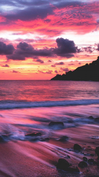 Pink Sunset iPhone Wallpaper