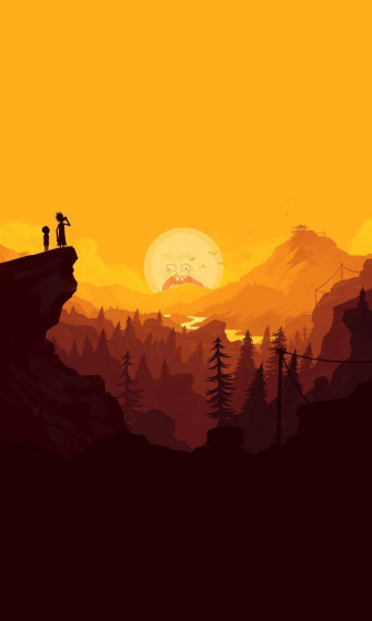 Rick And Morty Cool Portrait Wallpaper