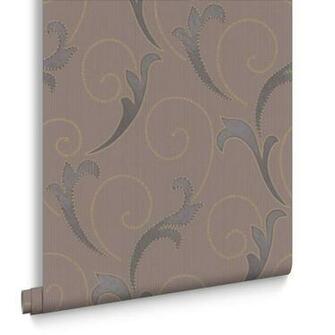 Serenata Mocha Brown Wallpaper Amazon Co Uk Kitchen Home