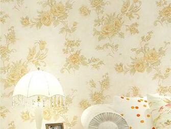 Chinese Vintage Floral Wallpaper Living Room Decoration