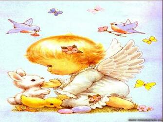 Wallpaper Baby Easter Angels