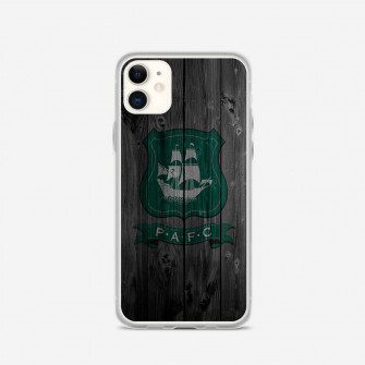 Pafc Plymouth Argyle Fc Soccer Logo Dark Wood Wallpaper iPhone