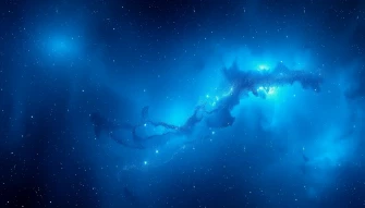 Blue Space Wallpaper