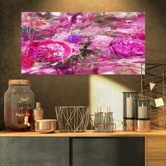 Pink Peonies Abstract Background Floral On S Art Wall