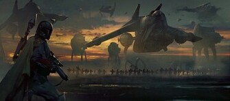 Boba Fett Wallpaper Star Wars Art Imperial March HD