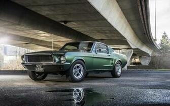 Wallpaper Of Ford Mustang Bullitt Green Muscle Car Background