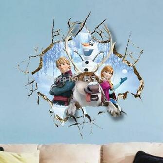 Buy Cm Pvc Elsa Frozen Christmas Bedroom Poster Olaf