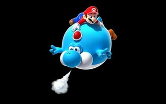 Video Games Mario Yoshi Black Background HD