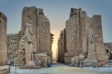 Sunrise In Karnak Temple Luxor Egypt