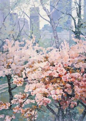 Russia Pavlograd Spring In New York Oil On S X Cm