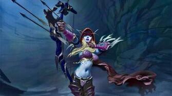 Lady Sylvanas Windrunner Wide Desktop Background