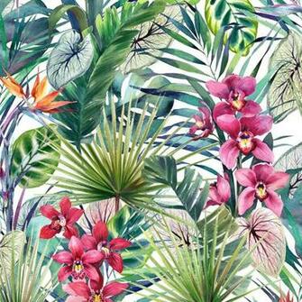 Graham Brown Strata Aloha Tropical Multi Removable Wallpaper