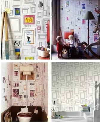 Graham And Brown Frames Wallpaper Grasscloth