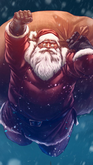 Christmas Santa Digital Art Sony Xperia X Xz Z5 Premium HD 4k Wallpaper