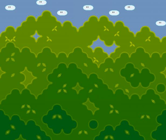 The Weird Geometric Background In Super Mario World Heapers