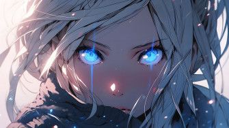 Blue Anime Wallpaper