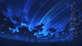 Recommendations Of Dark Blue Anime Wallpaper Easy