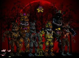 All Fnaf Original Nightmares Wallpaper By Destroychaos On