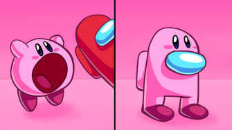 Numberless On X Kirby S New Mouthful Mode Form Amongus