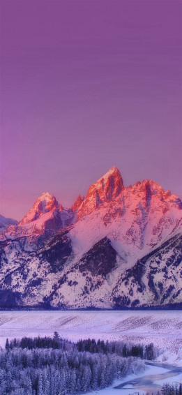 Mountain Sunset Nature Awesome Sky iPhone X Wallpaper