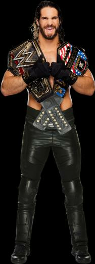Seth Rollins Wwe And Us Champion V2 By Wwematchcard