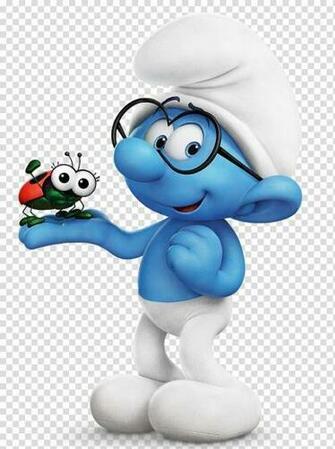 Smurf Illustration Brainy Smurfette Hefty Gargamel