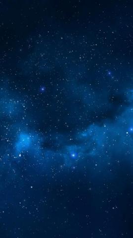 iPhone Blue Stars Wallpaper 3d