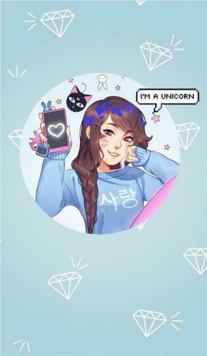 Wallpaper Dva Overwatch Kawaii Games Aesthetic