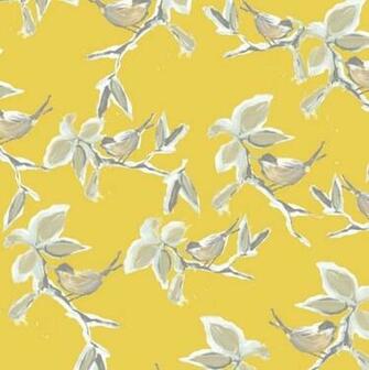 Dwell Wallpaper Yellow Sample Traditional By Walls