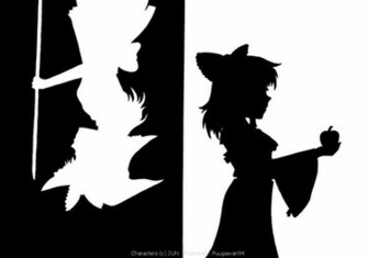 Touhou Bad Apple Wallpaper By Fuugis