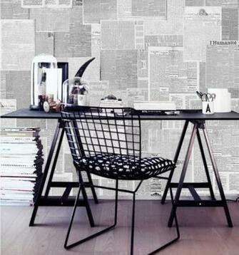 Vintage Newspaper Walls Anewall Wallpaper Brookeeva Office