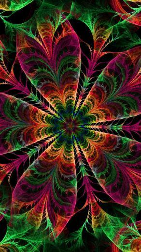 Kaleidoscope Patterns Colors Wallpaper Background