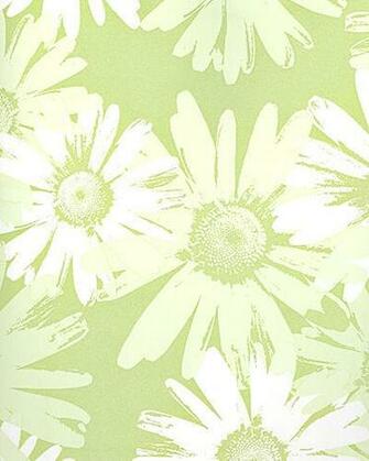 Lime Green Pattern Metallic Floral